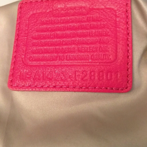 Coach tote pink and tan - Picture 6 of 8